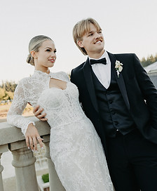 Wedding couple at the Chateau
